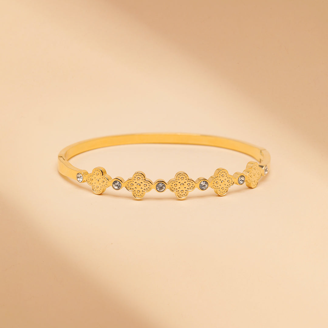 Sunlit Grace 18K Gold Plated Bracelet