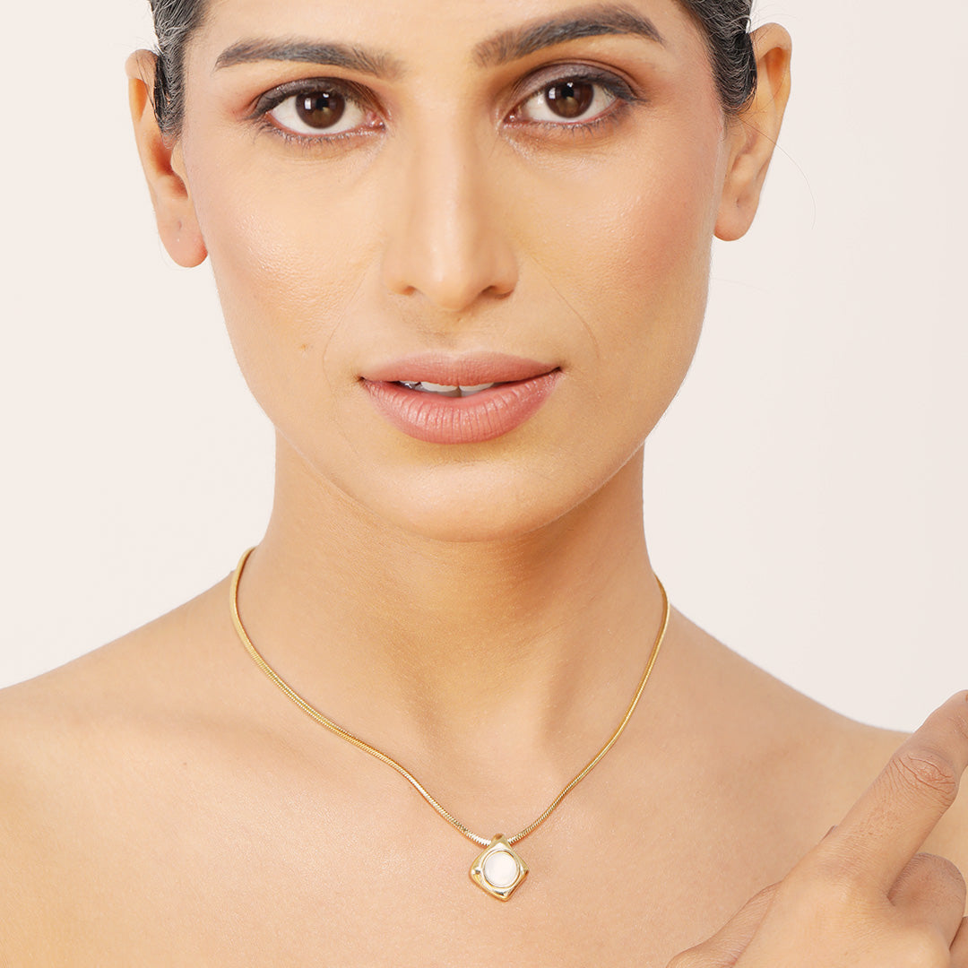 Golden Glint 18K Gold Plated Necklace