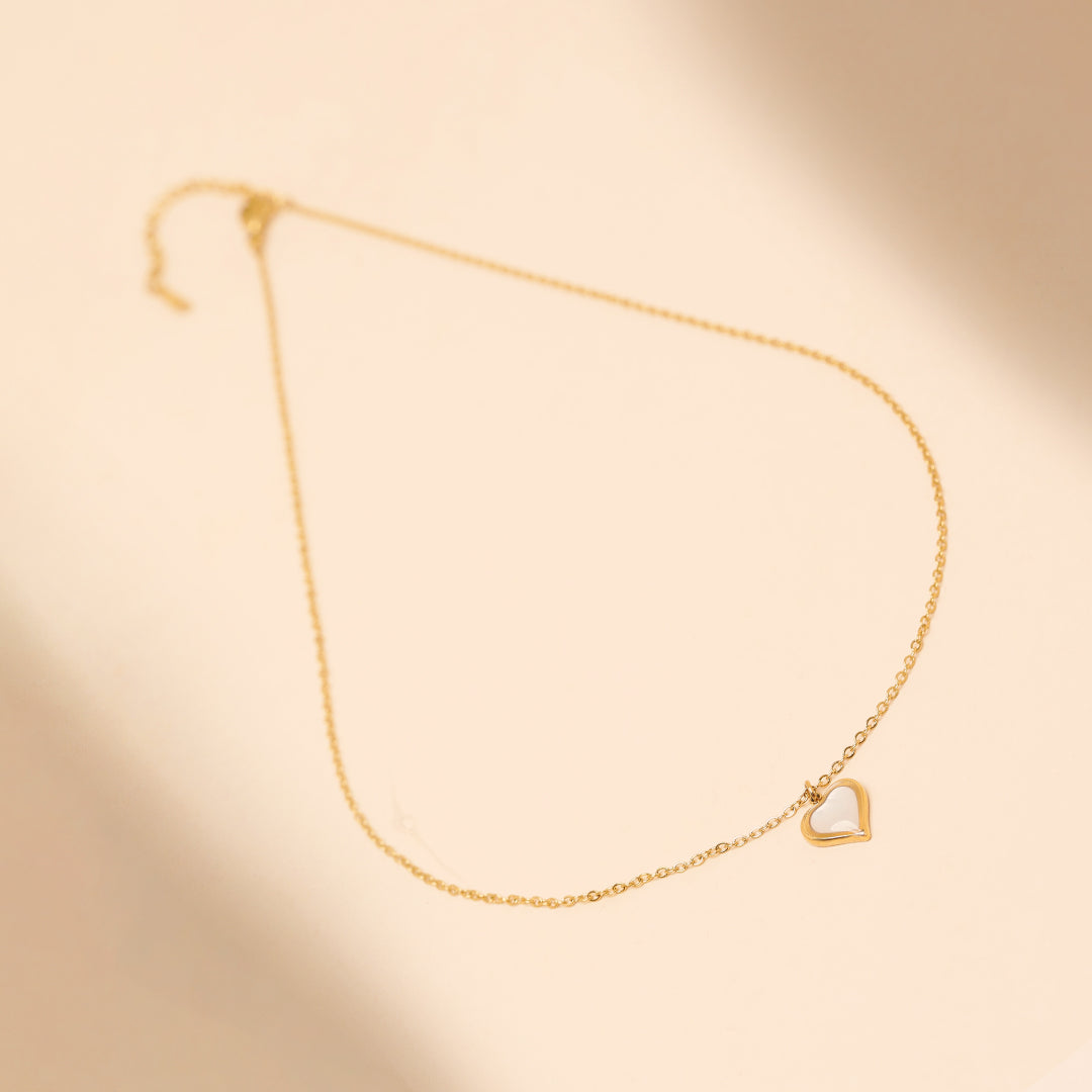 Whispering Heart 18K Gold Plated Necklace