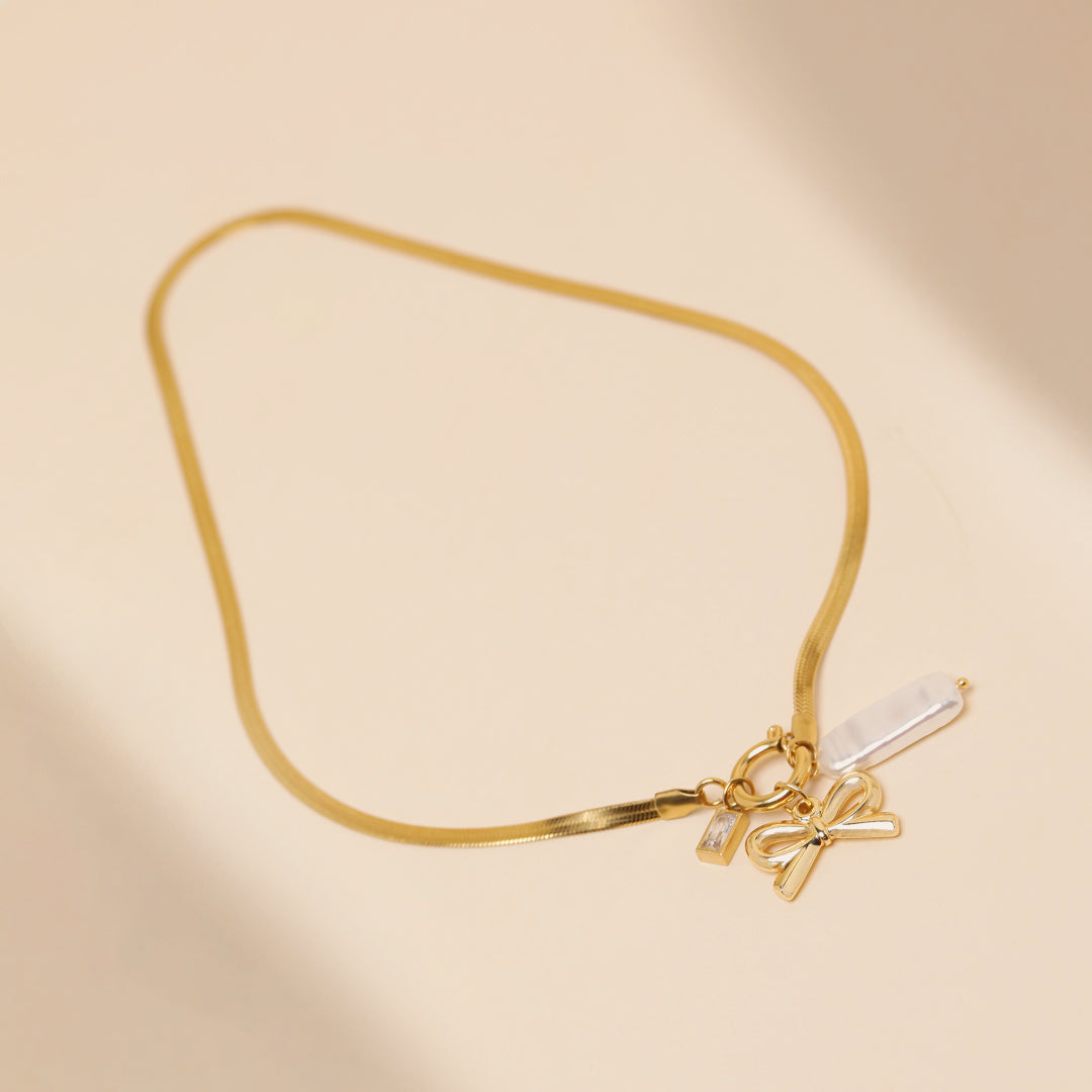 Velvet Glow 18K Gold Plated Necklace