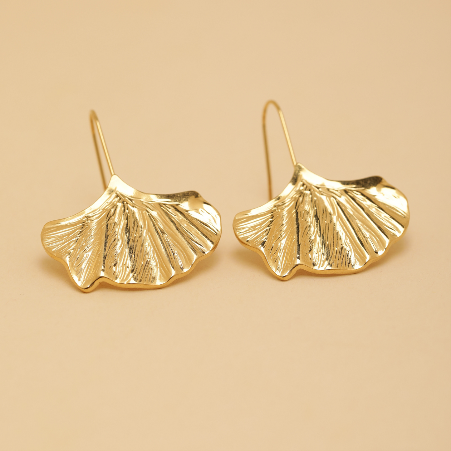 Gilded Leaf 18K Gold Plated Earrings