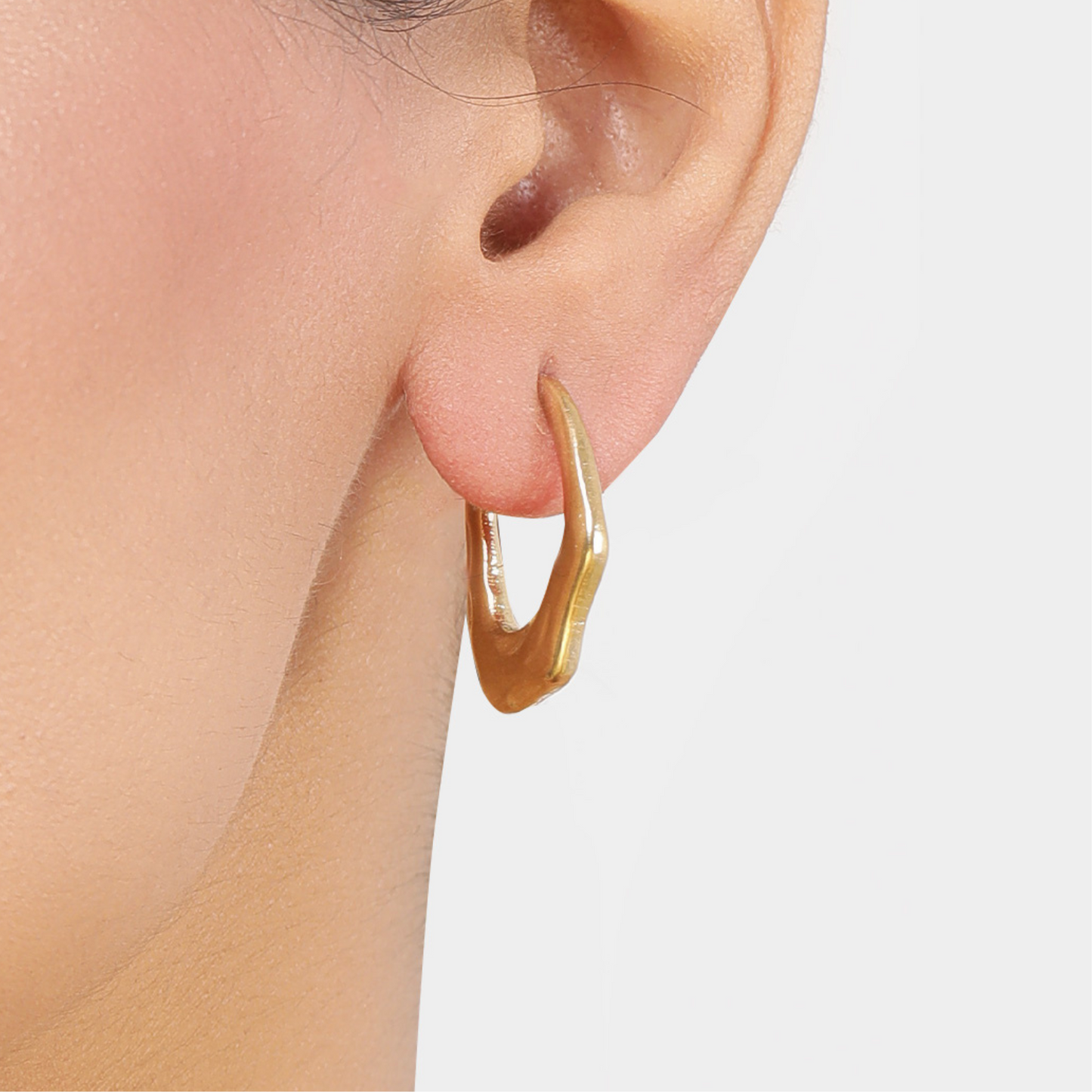 Golden Grace Hoops 18K Gold Plated Earrings