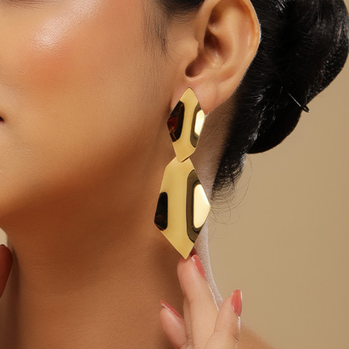 Ethereal Danglers 18K Gold Plated Earrings