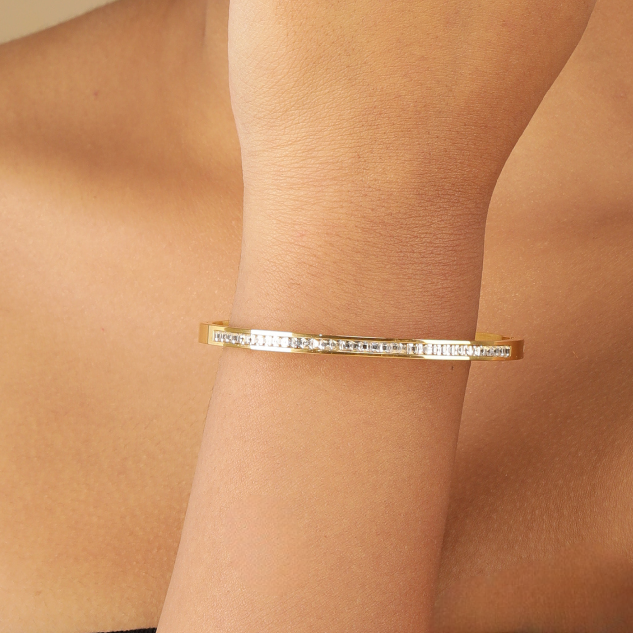 Starlit Stud 18K Gold Plated Bracelet