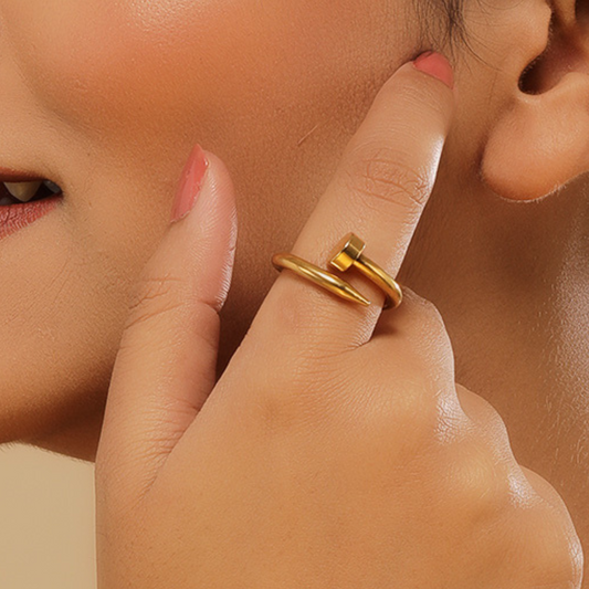 Regal Loop 18K Gold Plated Ring