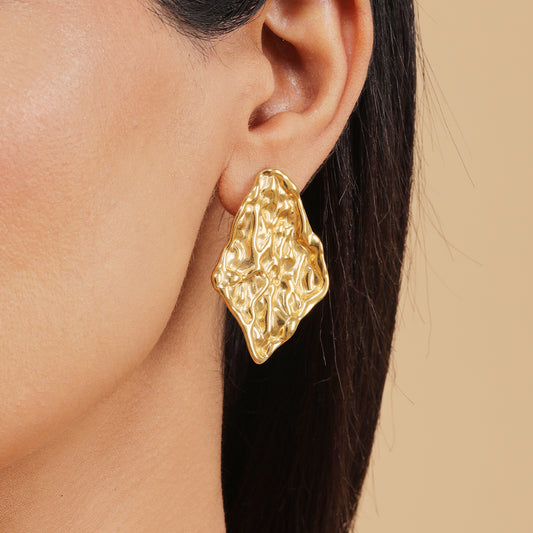 Gilded Halo  18K Gold Plated Earrings