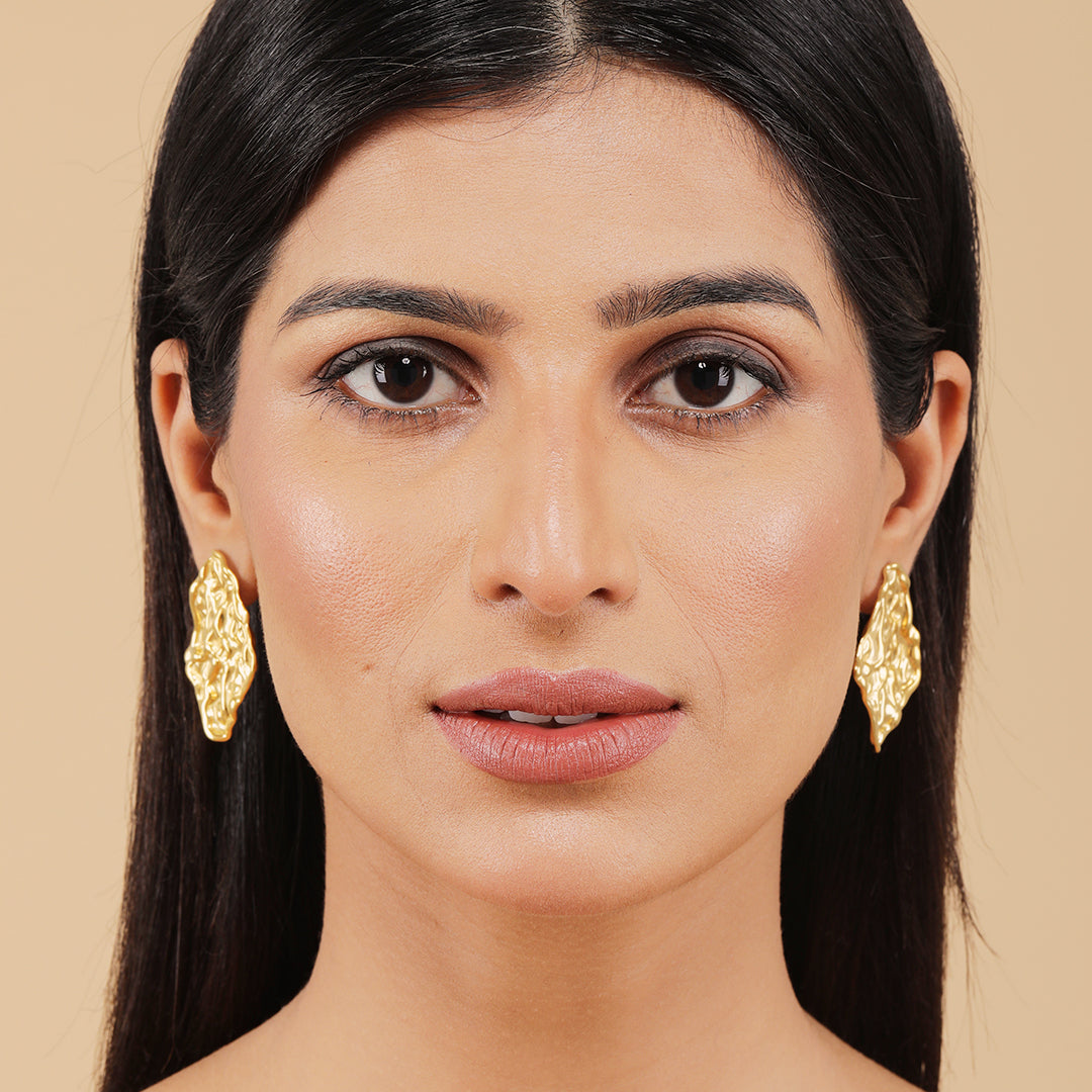 Gilded Halo  18K Gold Plated Earrings