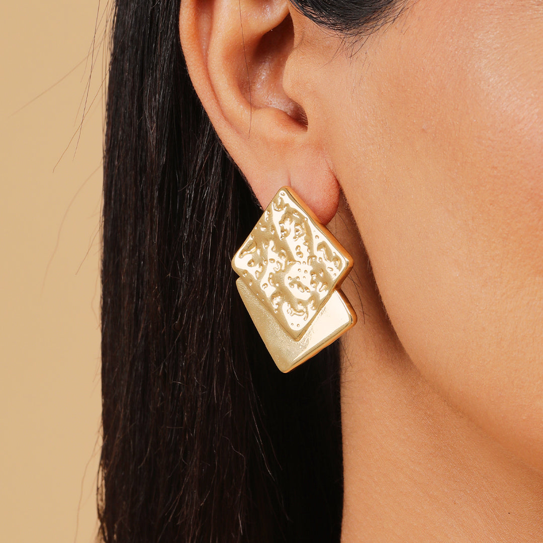 Golden Pulse  18K Gold Plated Earrings