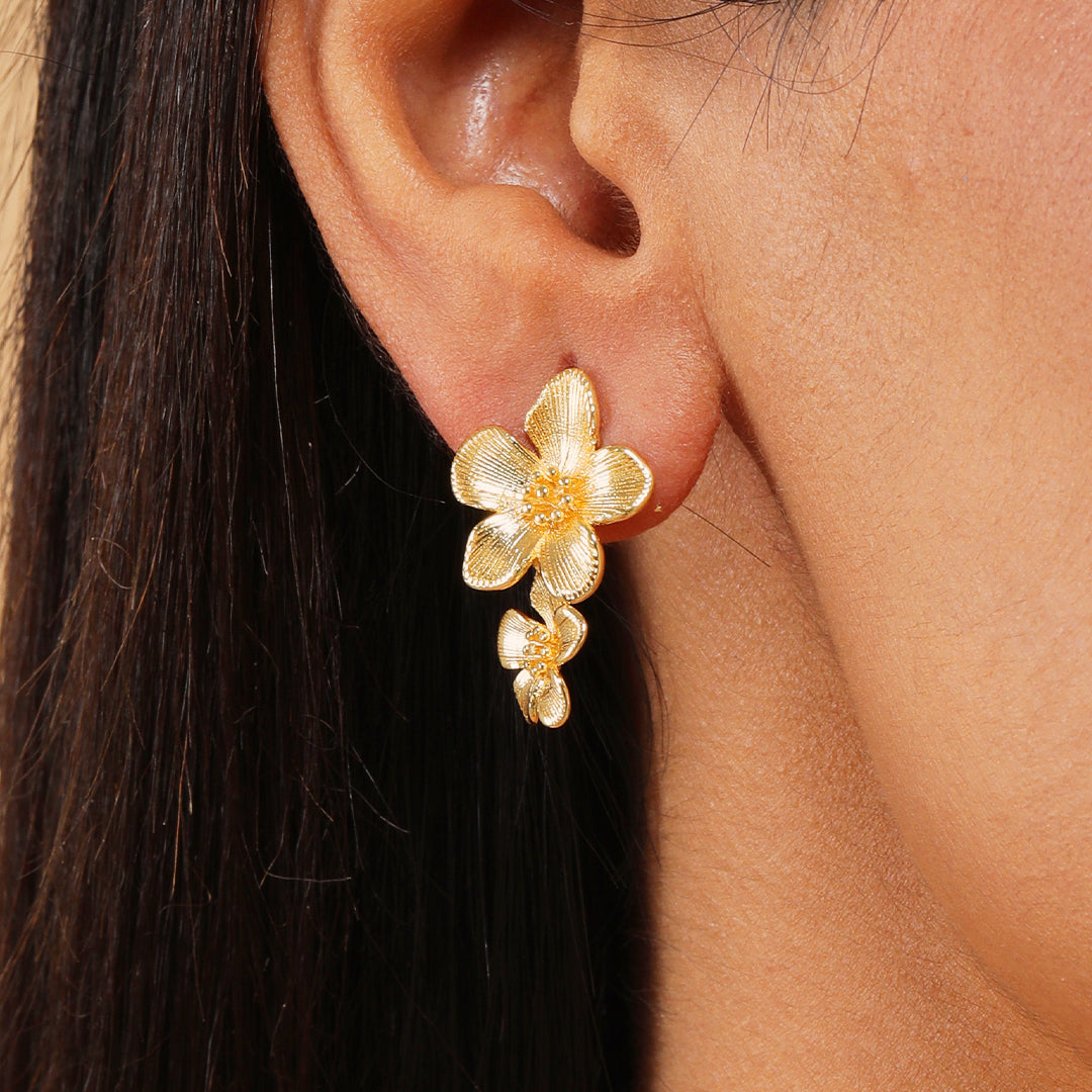 Flawora 18K Gold Plated Earrings