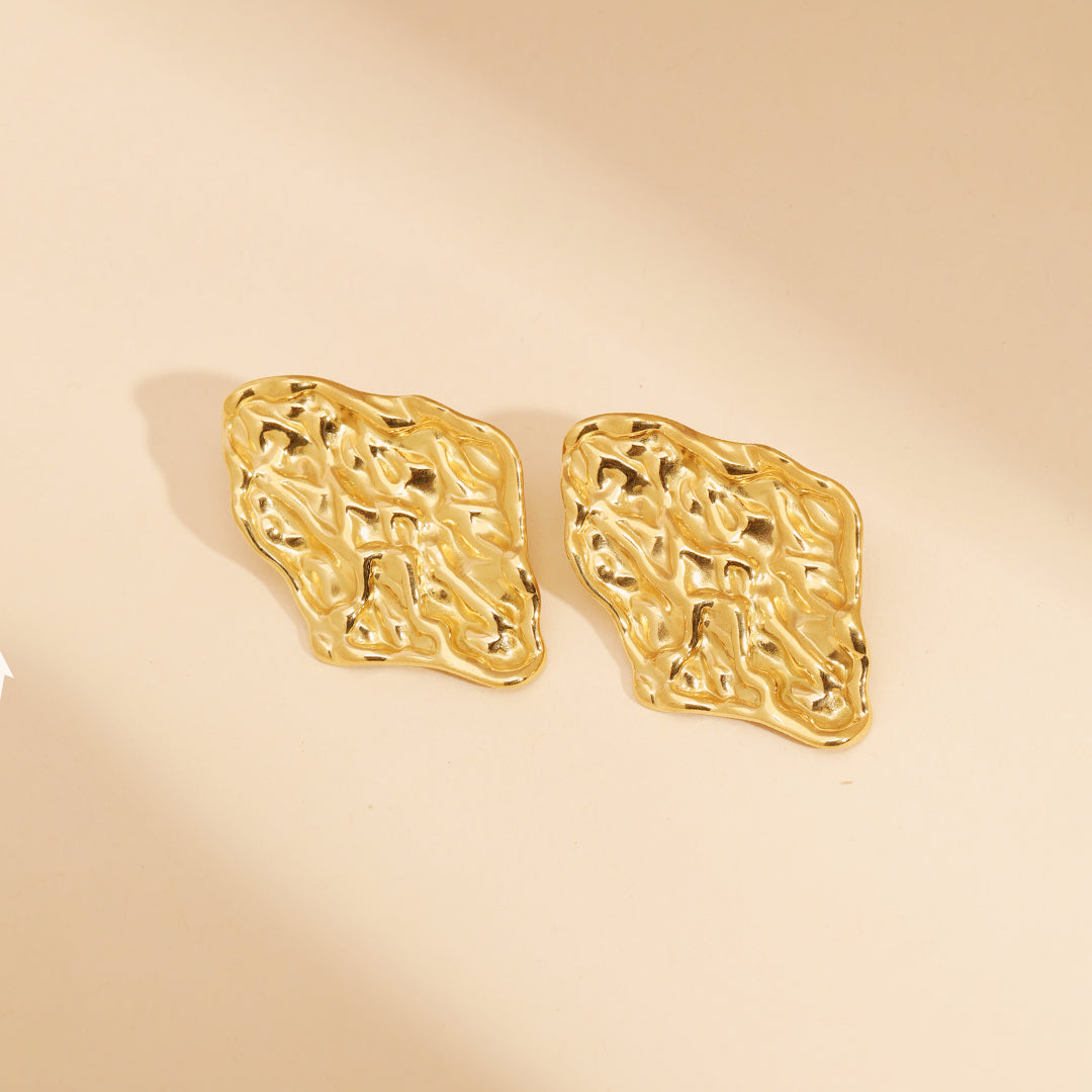 Gilded Halo  18K Gold Plated Earrings