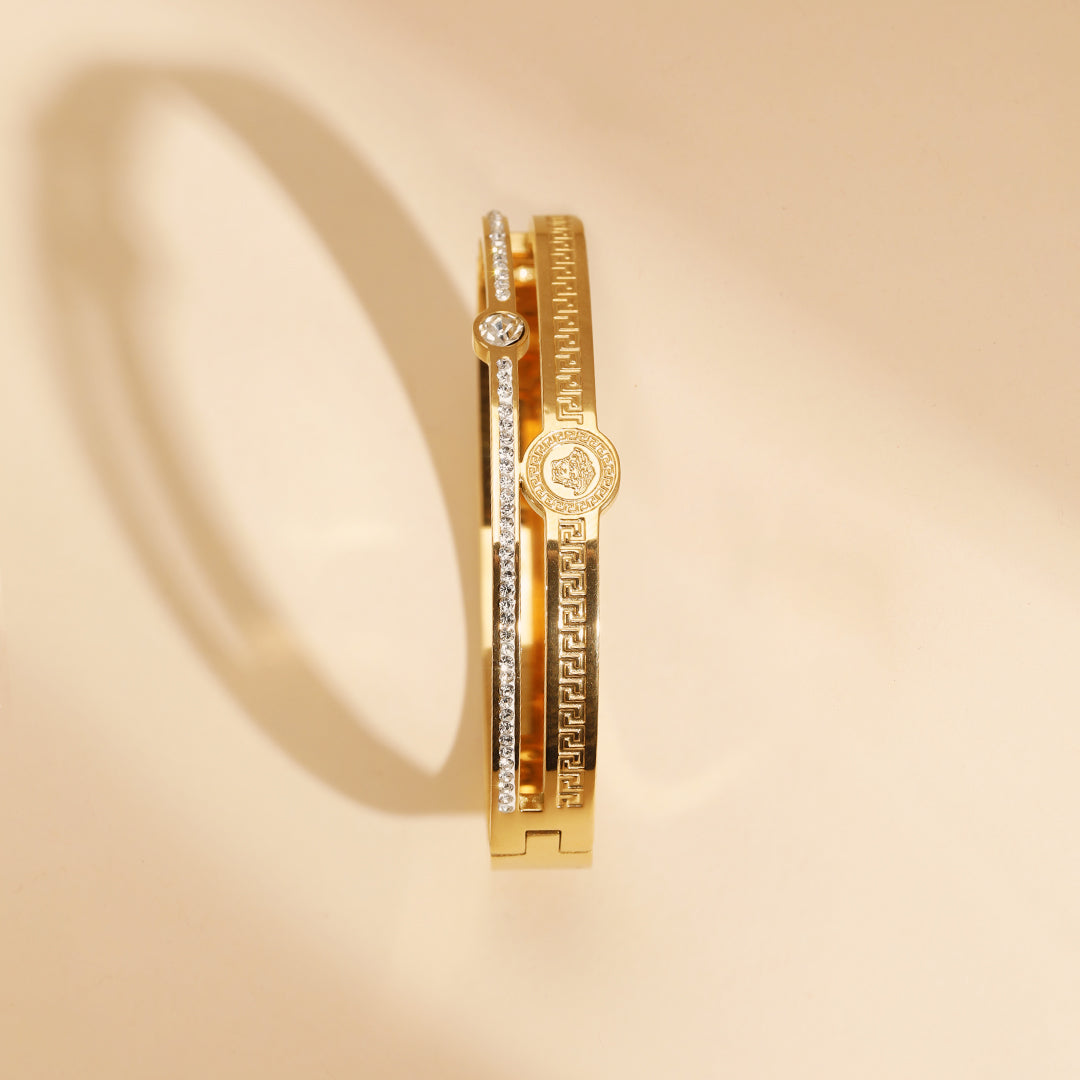 Elegance Edge 18K Gold Plated Bracelet