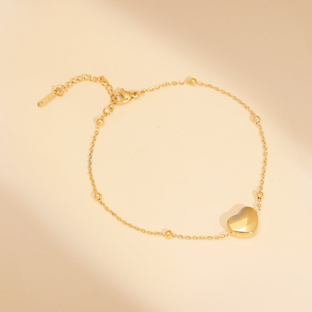 Cupid & Love 18K Gold Plated Bracelet