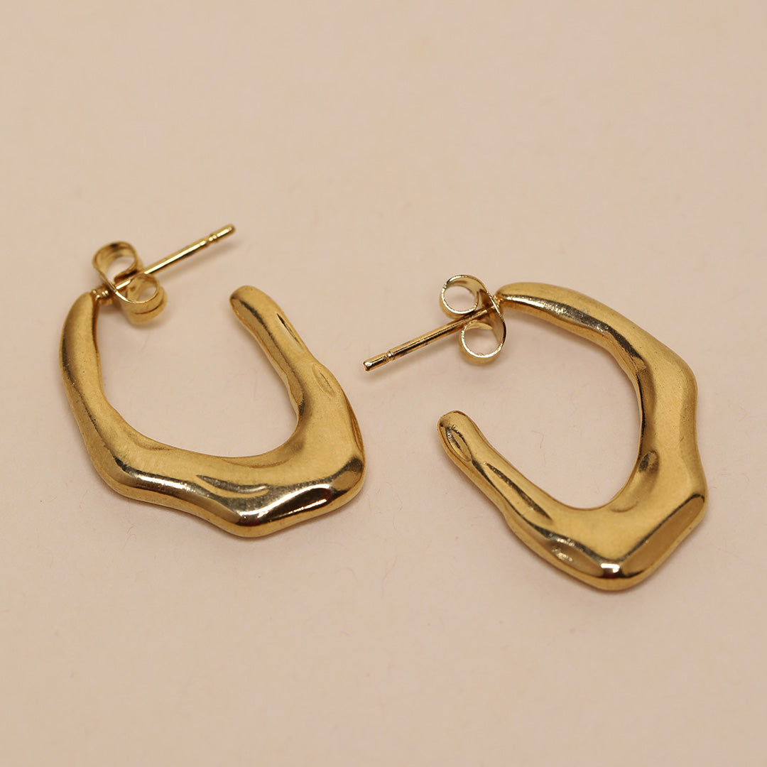 Golden Grace Hoops 18K Gold Plated Earrings