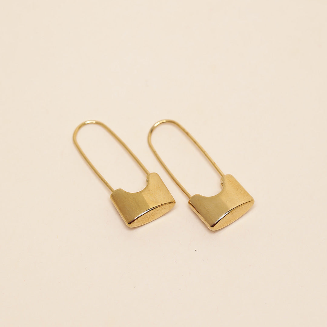 Pin Drop 18K Gold Plated Earrings