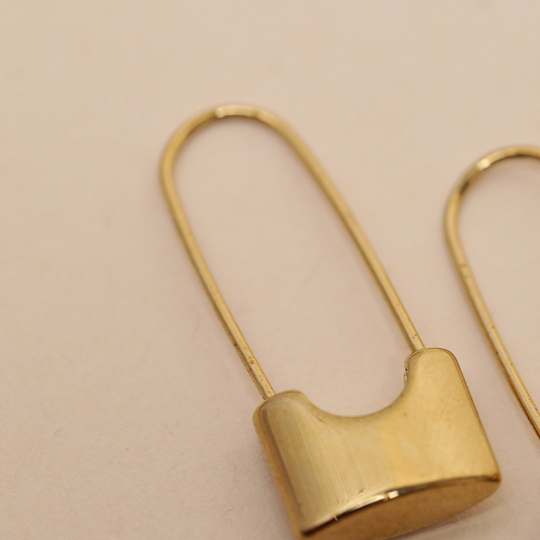 Pin Drop 18K Gold Plated Earrings