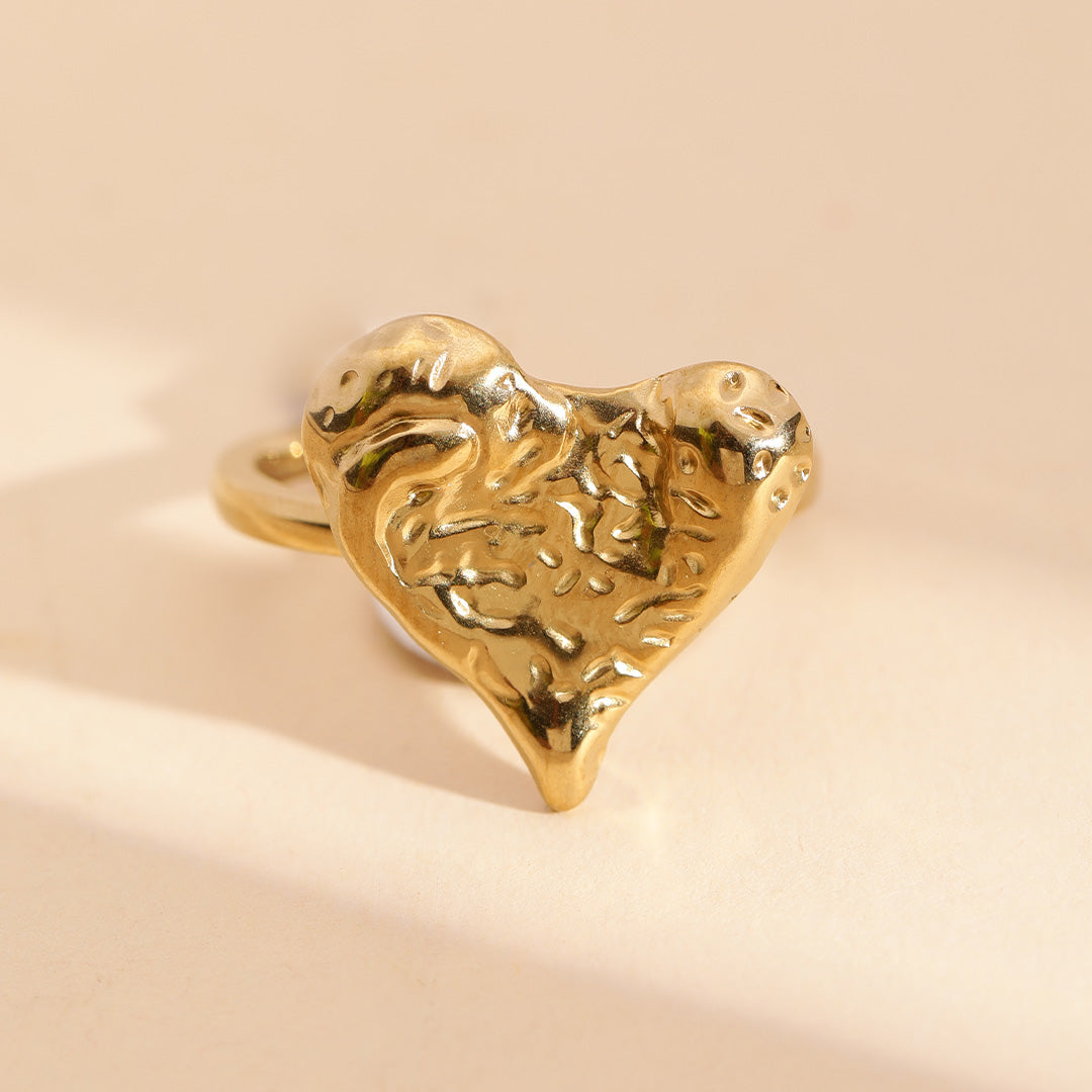 Heartsy Gleam 18K Gold Plated Ring