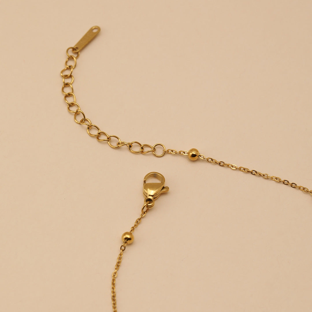 Cupid's Heart String 18K Gold Plated Bracelet