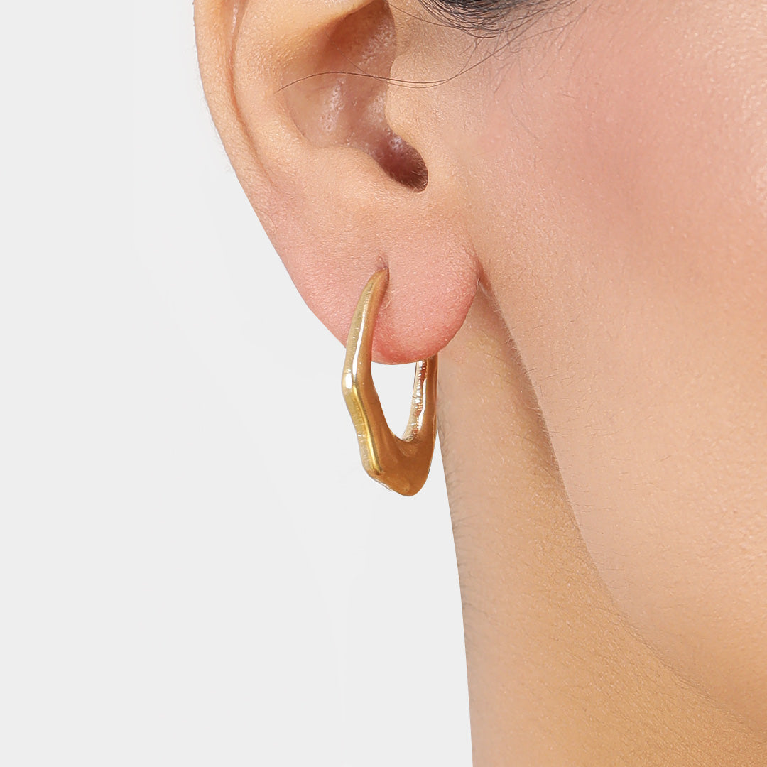 Golden Grace Hoops 18K Gold Plated Earrings