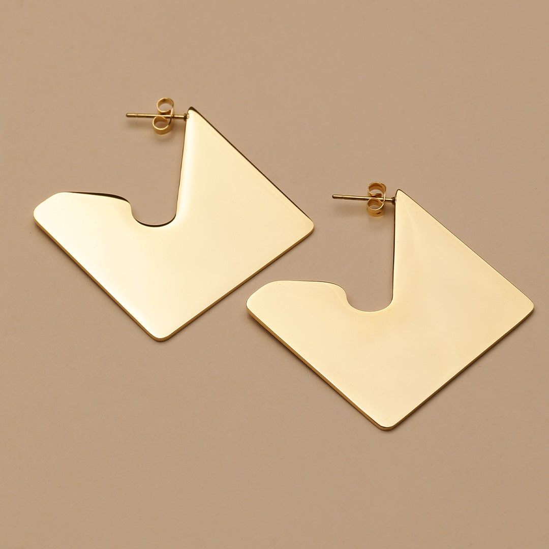 Shimmer Away  18K Gold Plated Earrings