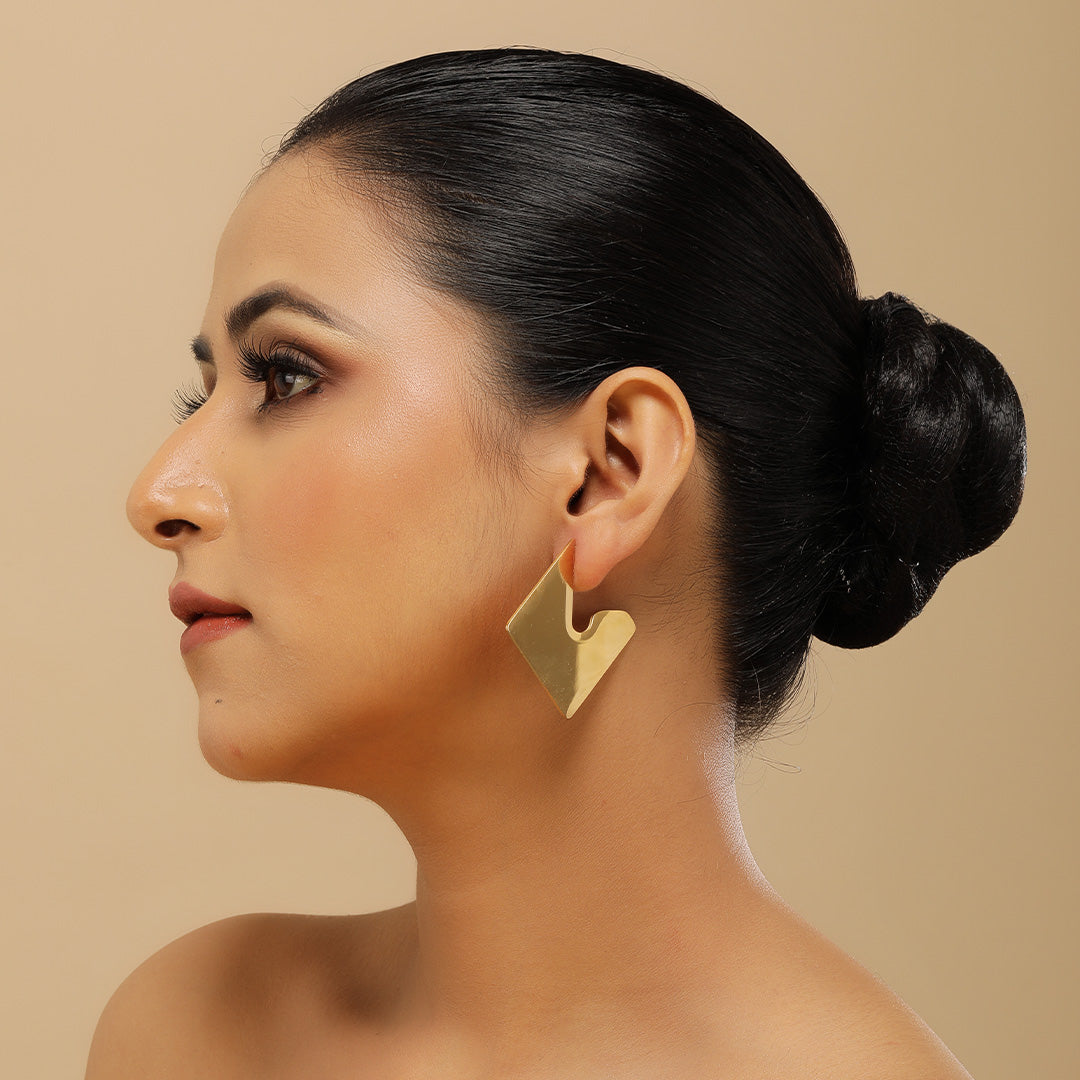 Shimmer Away  18K Gold Plated Earrings