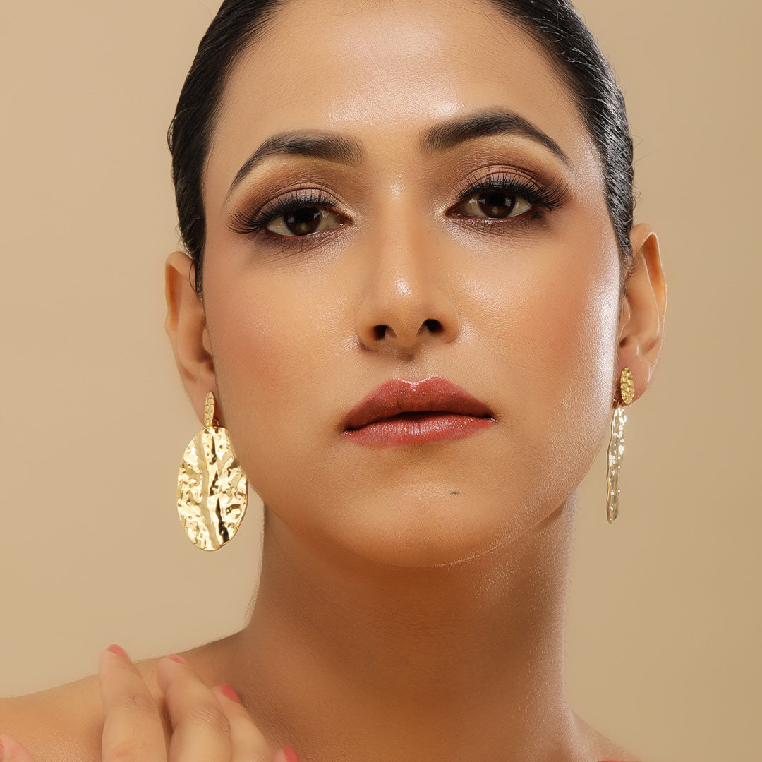 Opulent Aura 18K Gold Plated Earrings