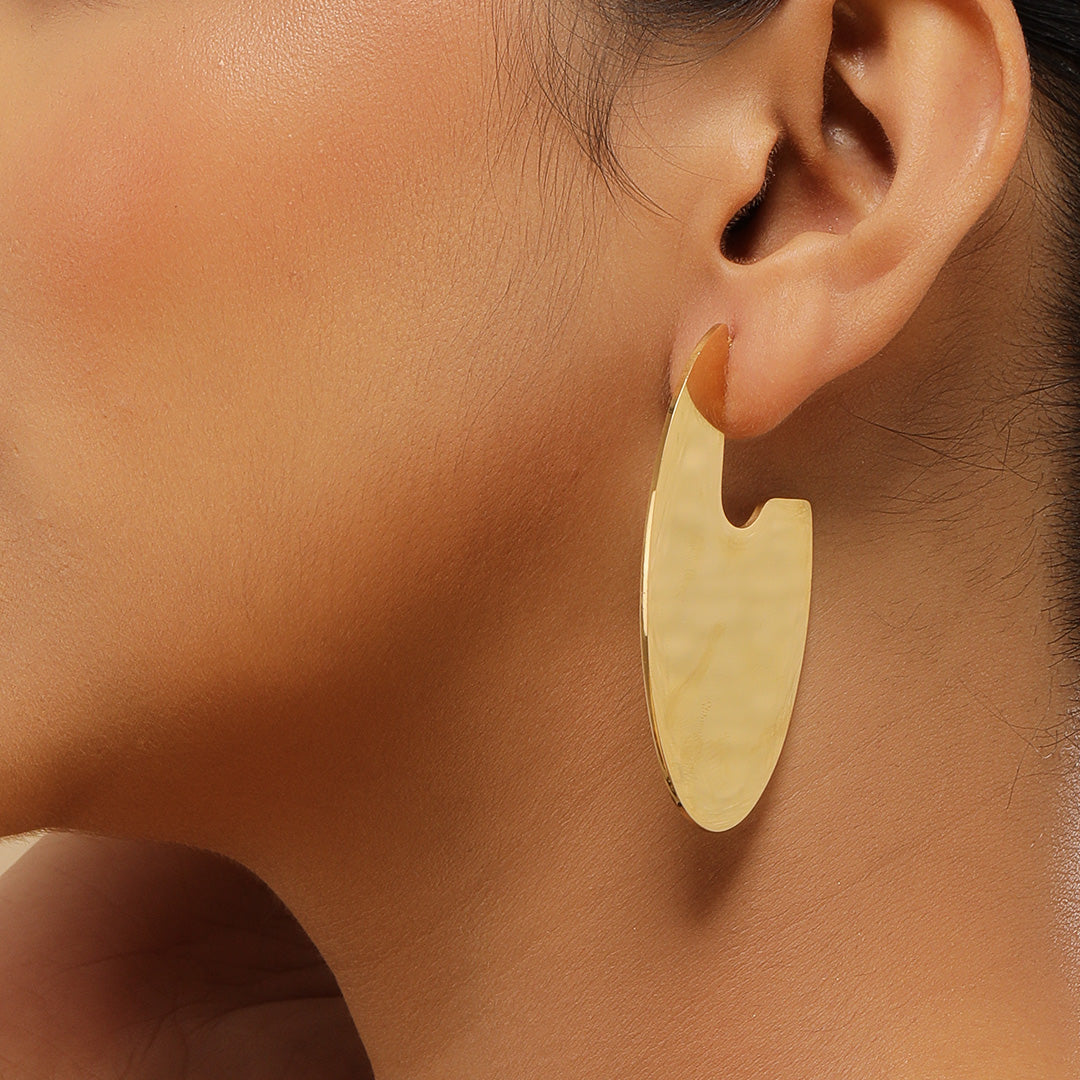 Golden Swirl  18K Gold Plated Earrings