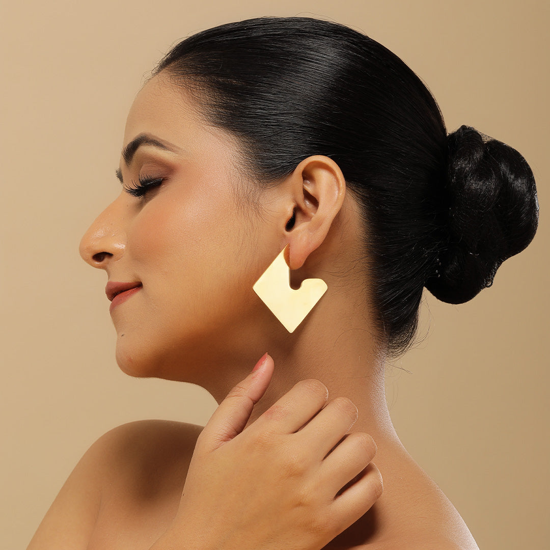 Shimmer Away  18K Gold Plated Earrings